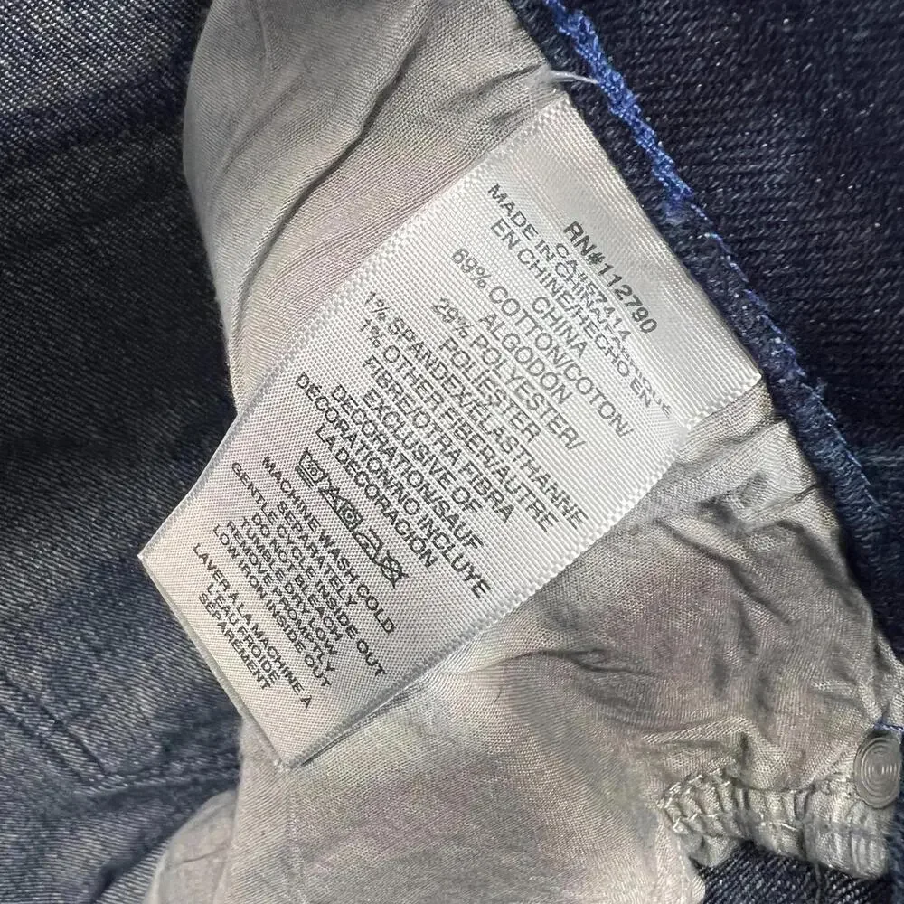 True Religion Rocco Jeans Navy Blue‎ Skinny/Slim Fit Stretch NWOT W36 L23